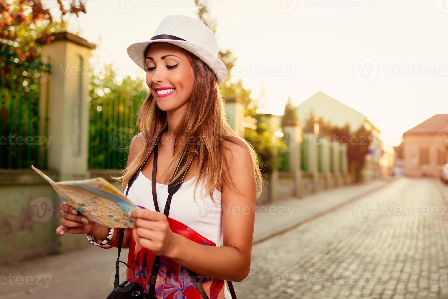 Beautiful Girl Tourist photo