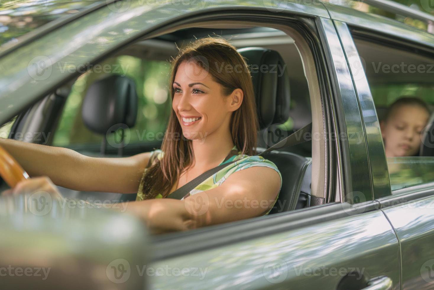 Woman Driver view photo