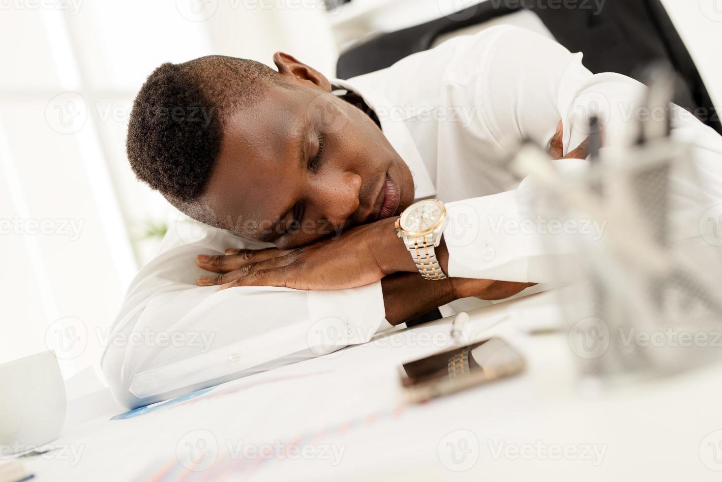 Tired Businessman view photo