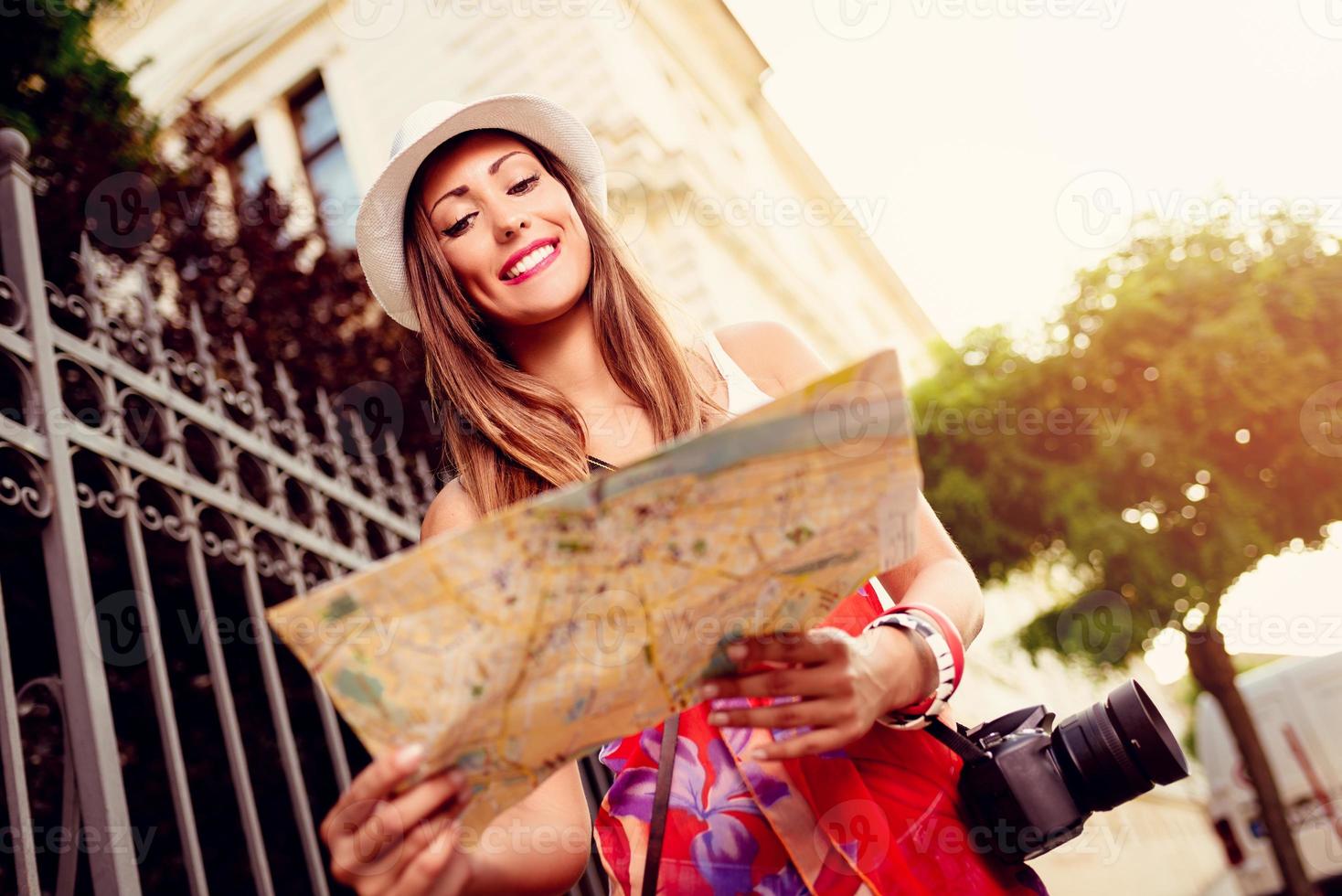 Beautiful Girl Tourist photo