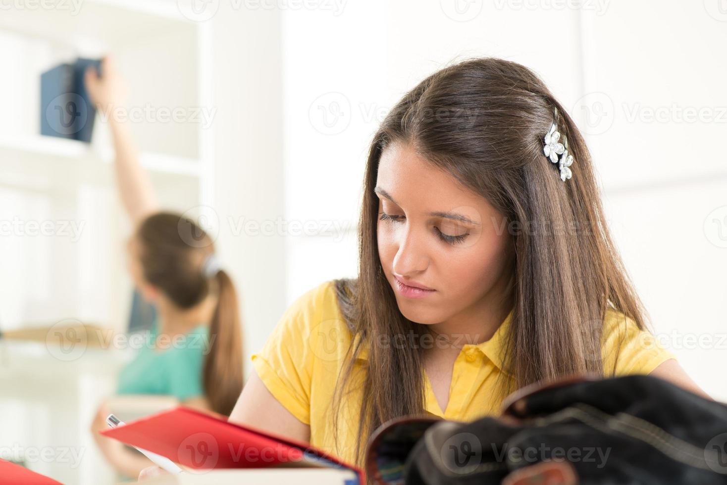 Female student view photo