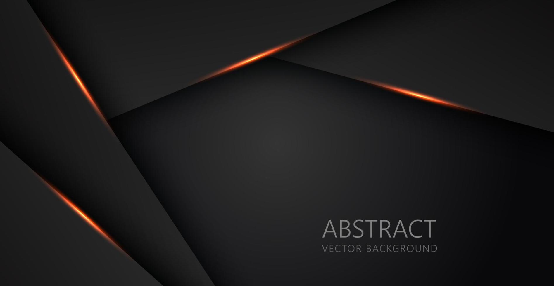 abstract light orange black space frame layout design tech triangle concept gray texture background. eps10 vector