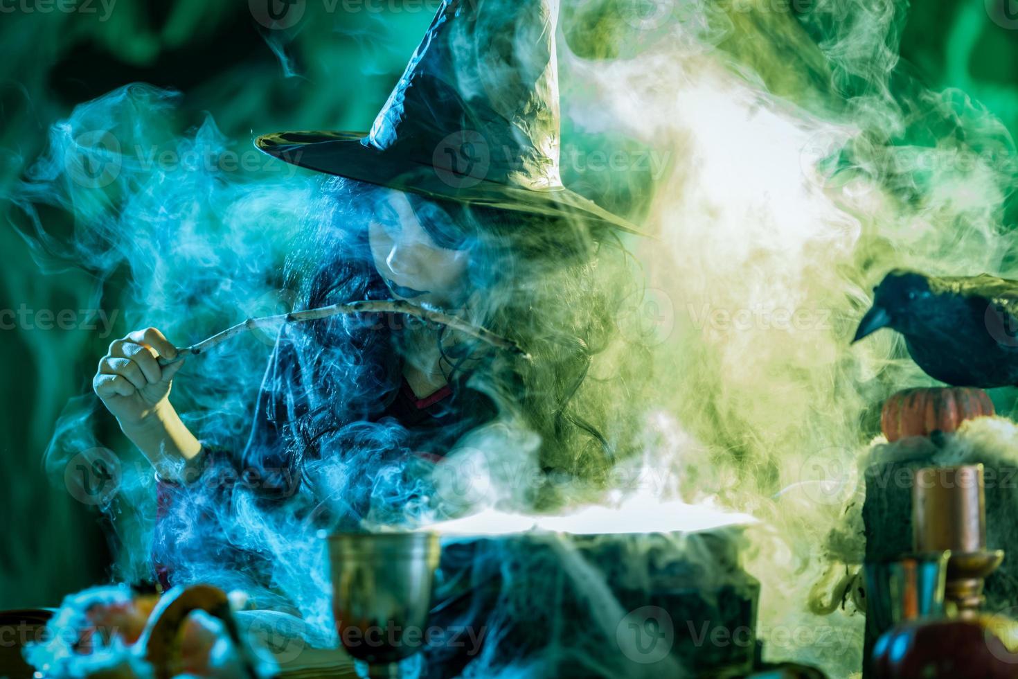 Young Witch Is Cooking With Magic photo