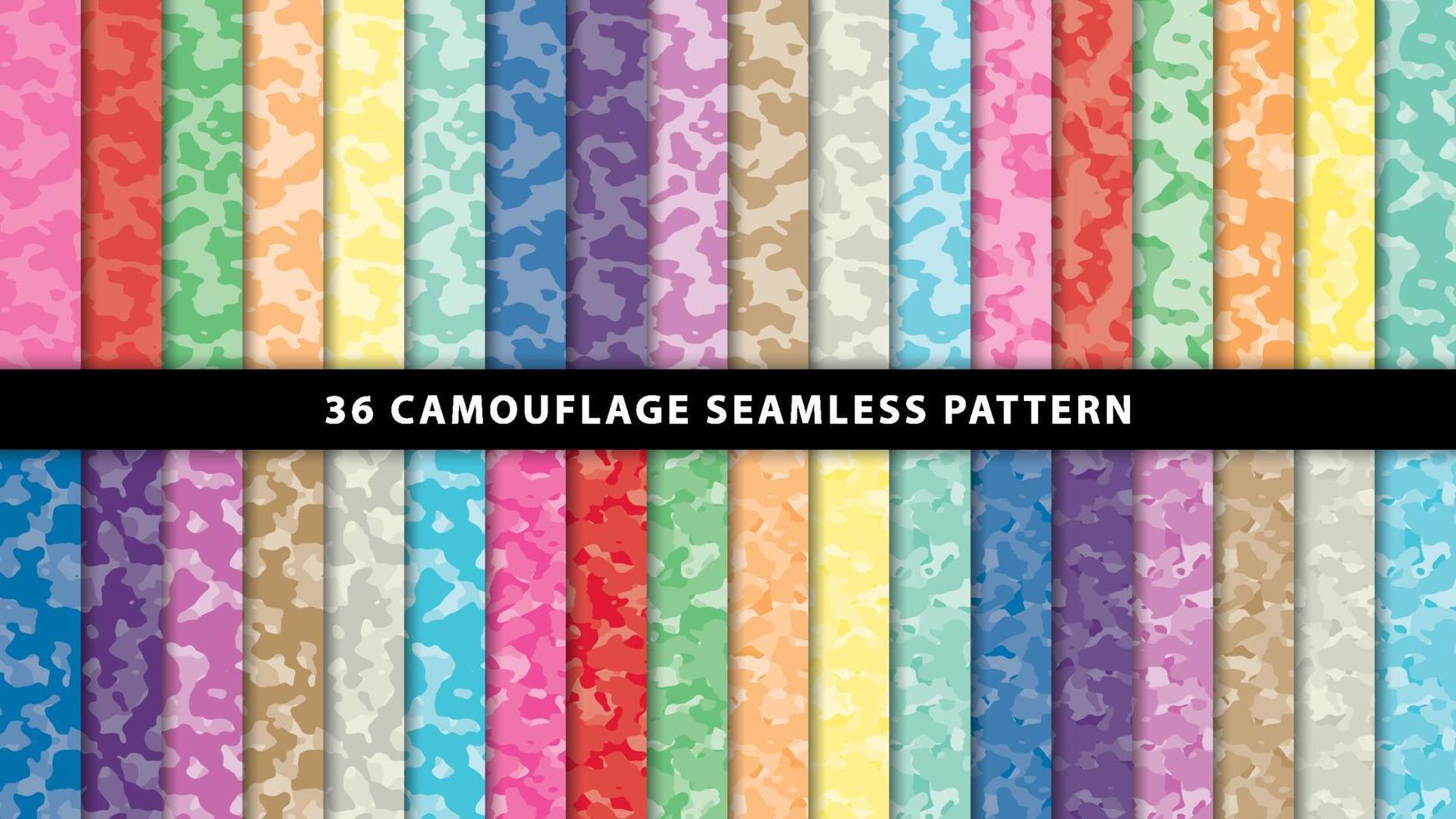 Collection military and army camouflage seamless pattern vector