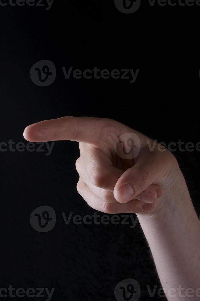 lenguaje de señas americano letra g foto