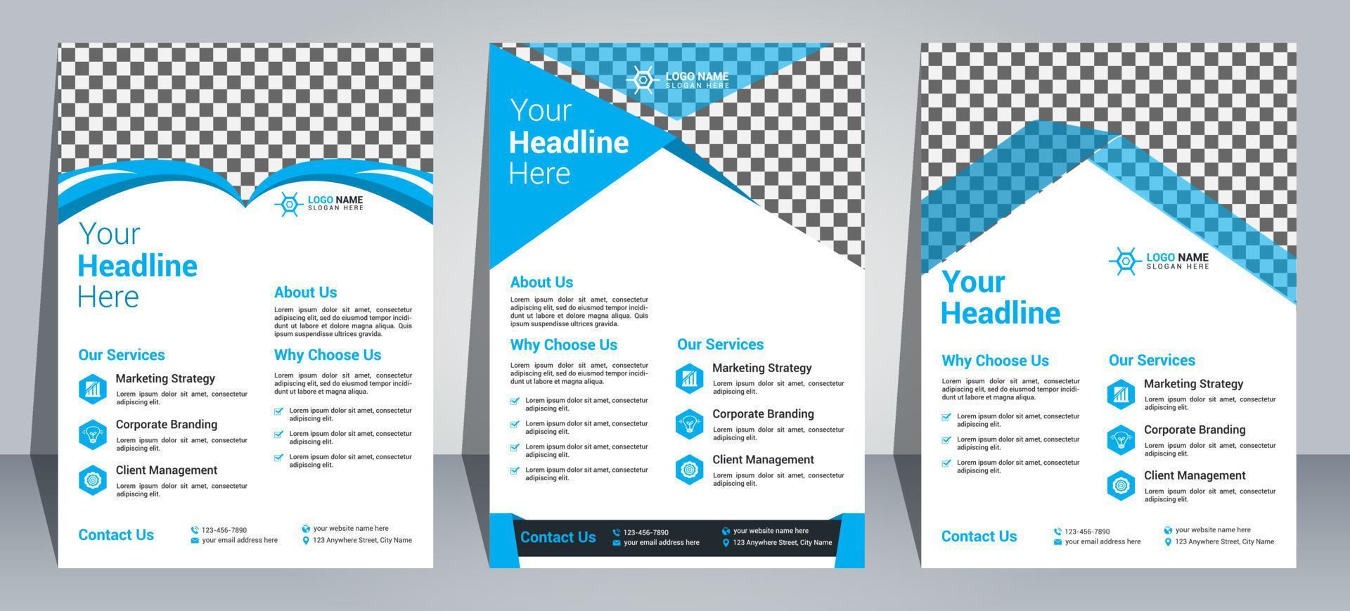 Flyer Design Template vector