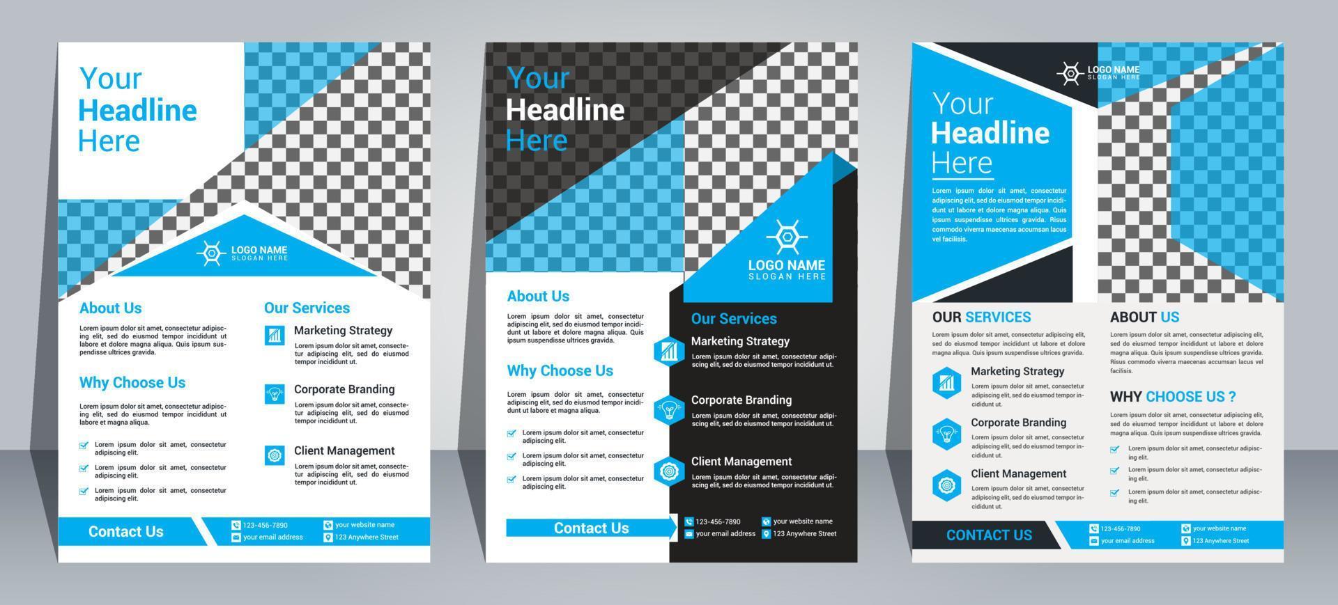 Flyer Design Template vector