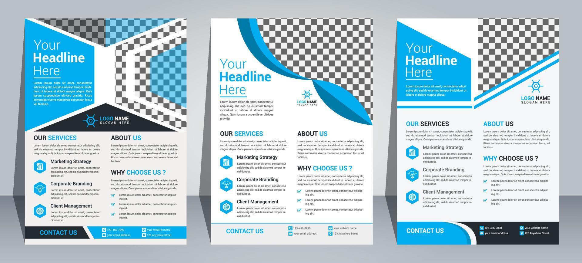 Flyer Design Template vector