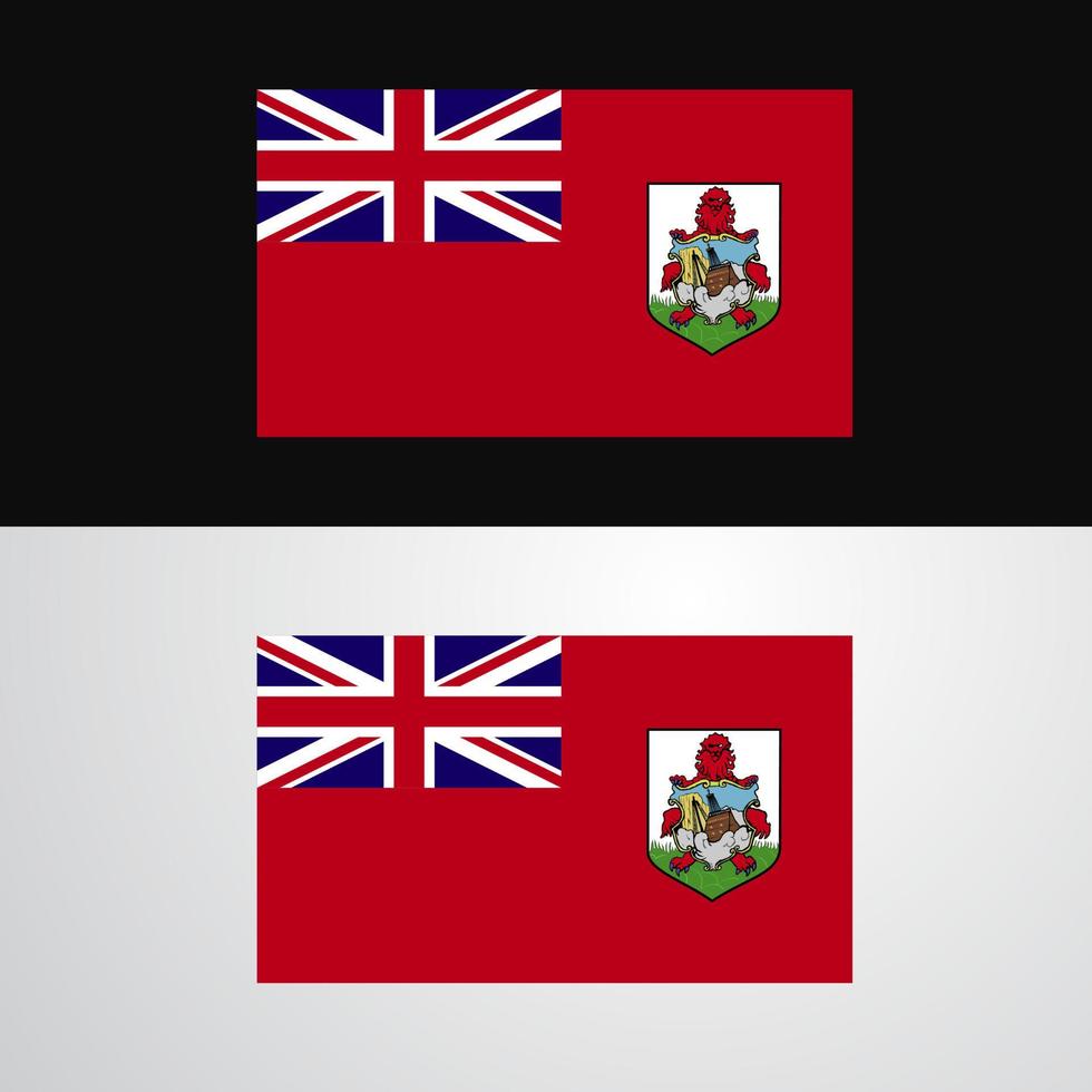 Bermuda Flag banner design vector