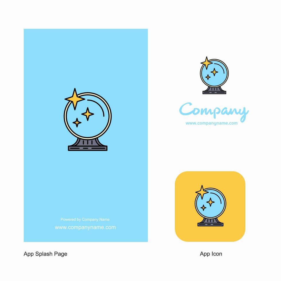 Mirror Company Logo App Icon and Splash Page Design Creative Business App Design Elements vector