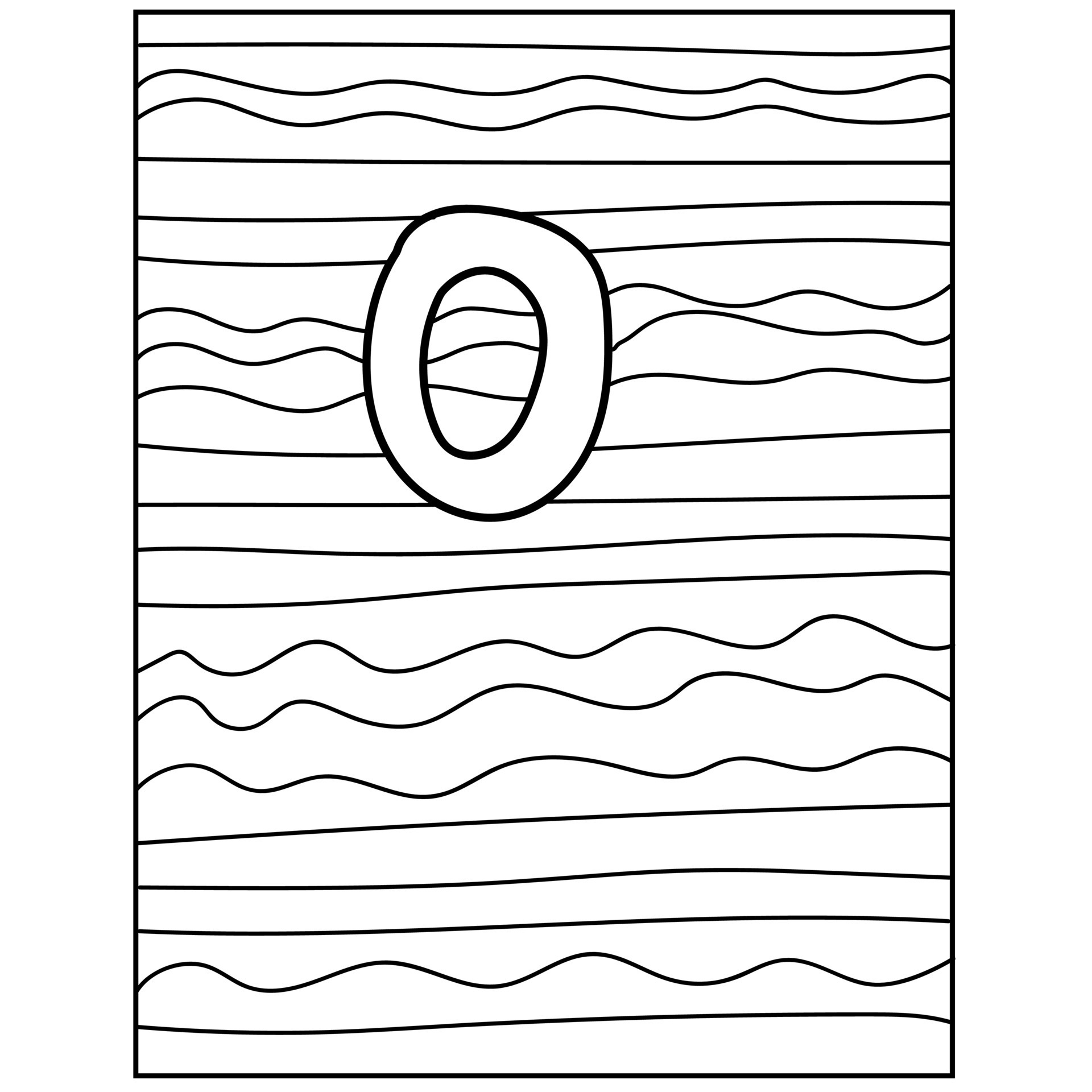 Zero Coloring Page