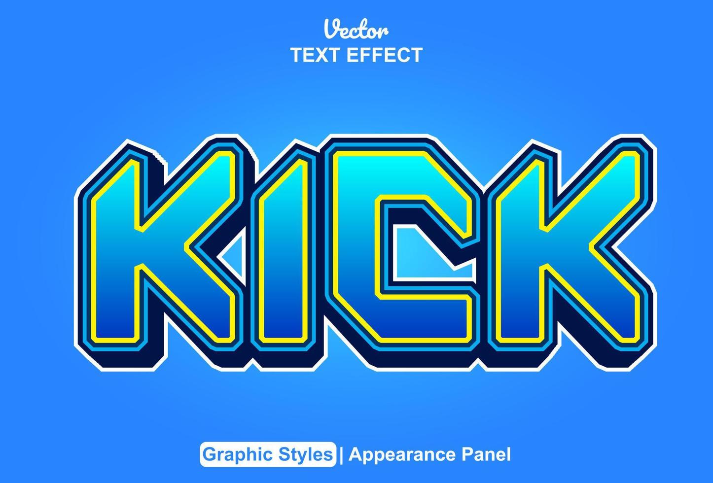 king text effect with graphic style and editable. vector