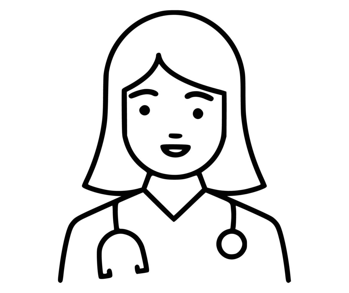 Illustration of Doctor vector