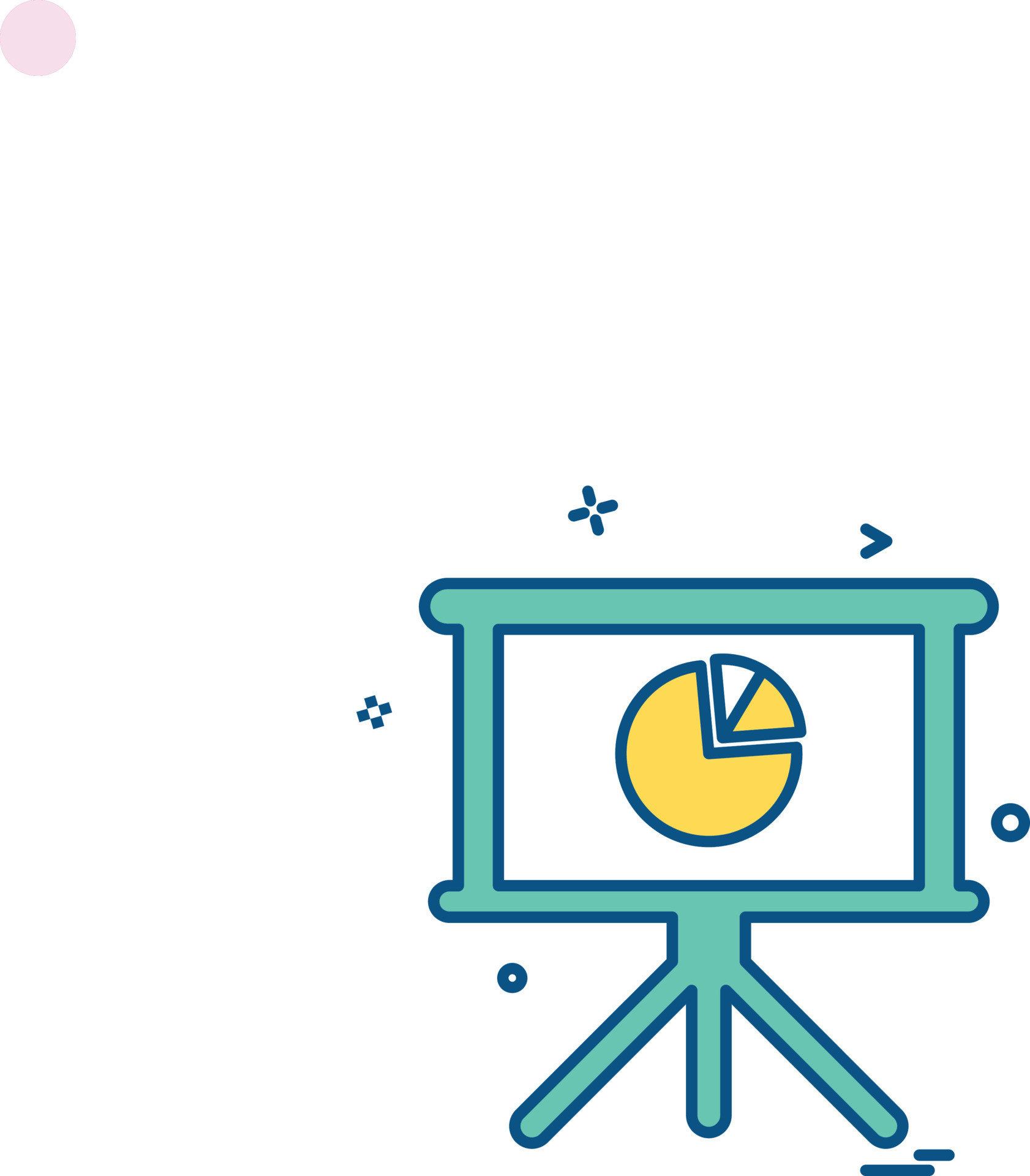 Pie chart board design vector 14160938 Vector Art at Vecteezy