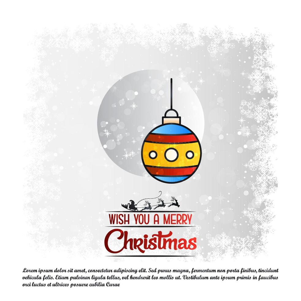 Creative Christmas 2023 Background vector illustration