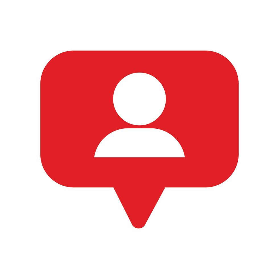 The human icon in placemark vector