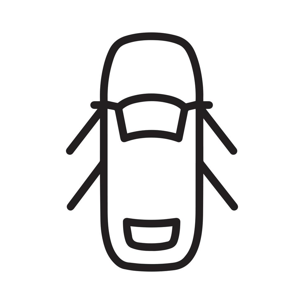 The open doors car icon vector