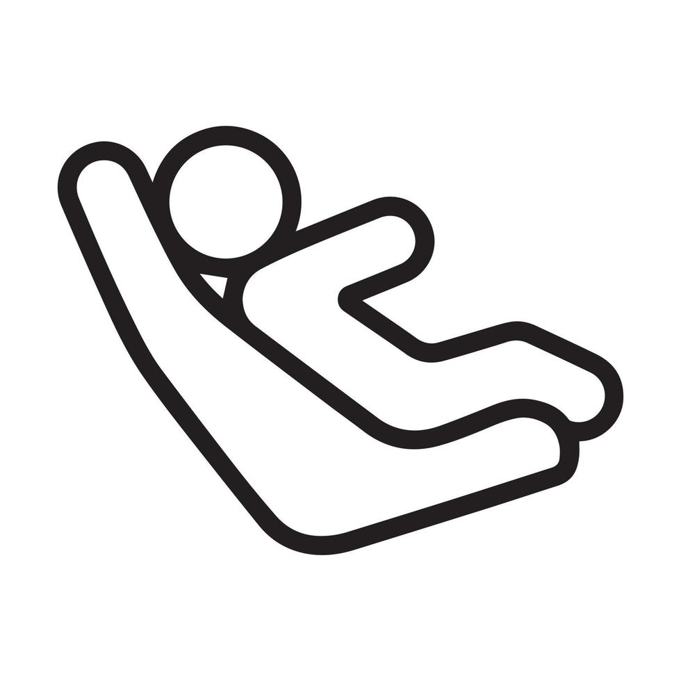 The child, seat, car icon vector