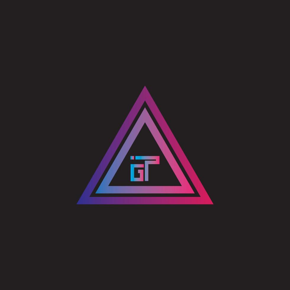 GP logo design vector