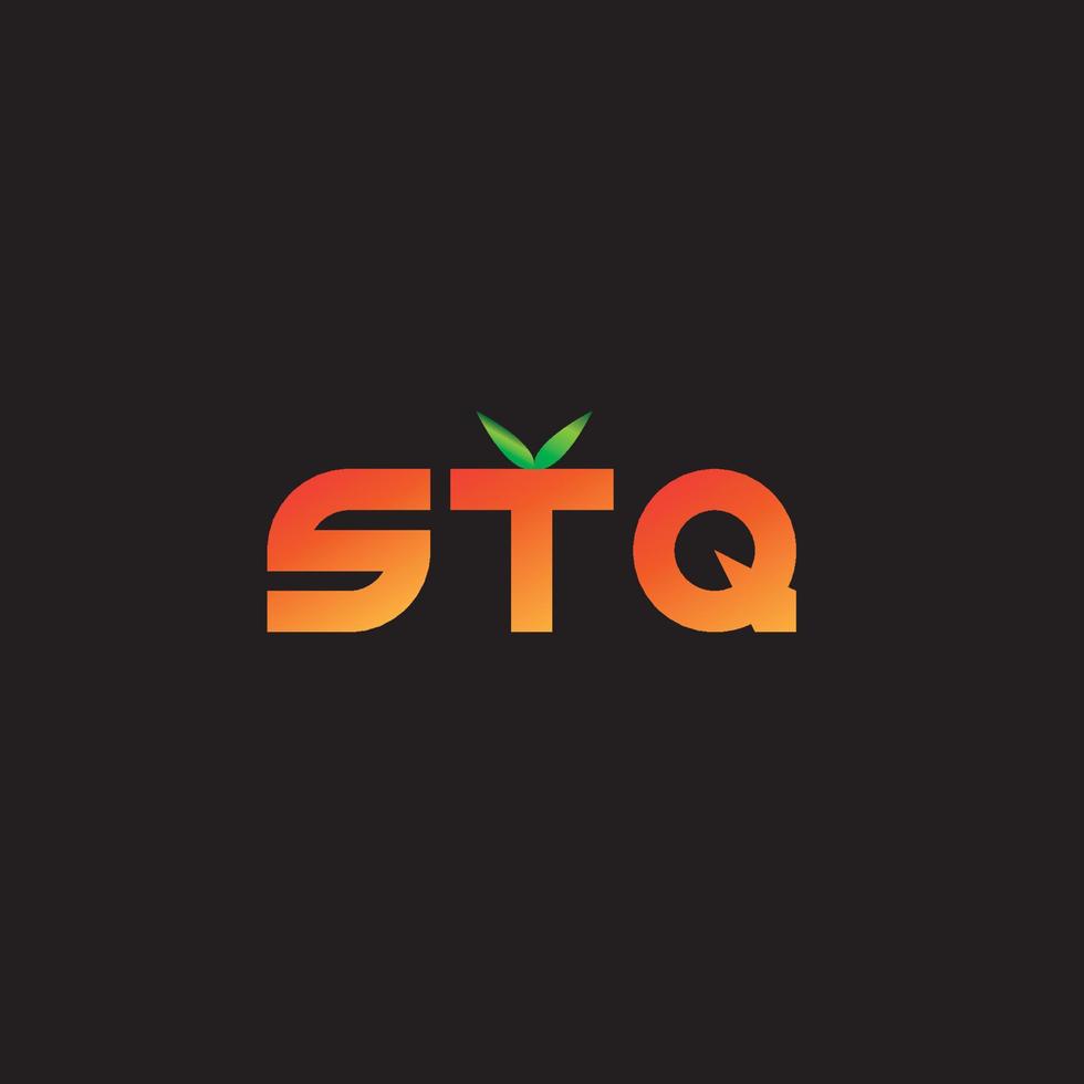 STQ  Logo Design vector