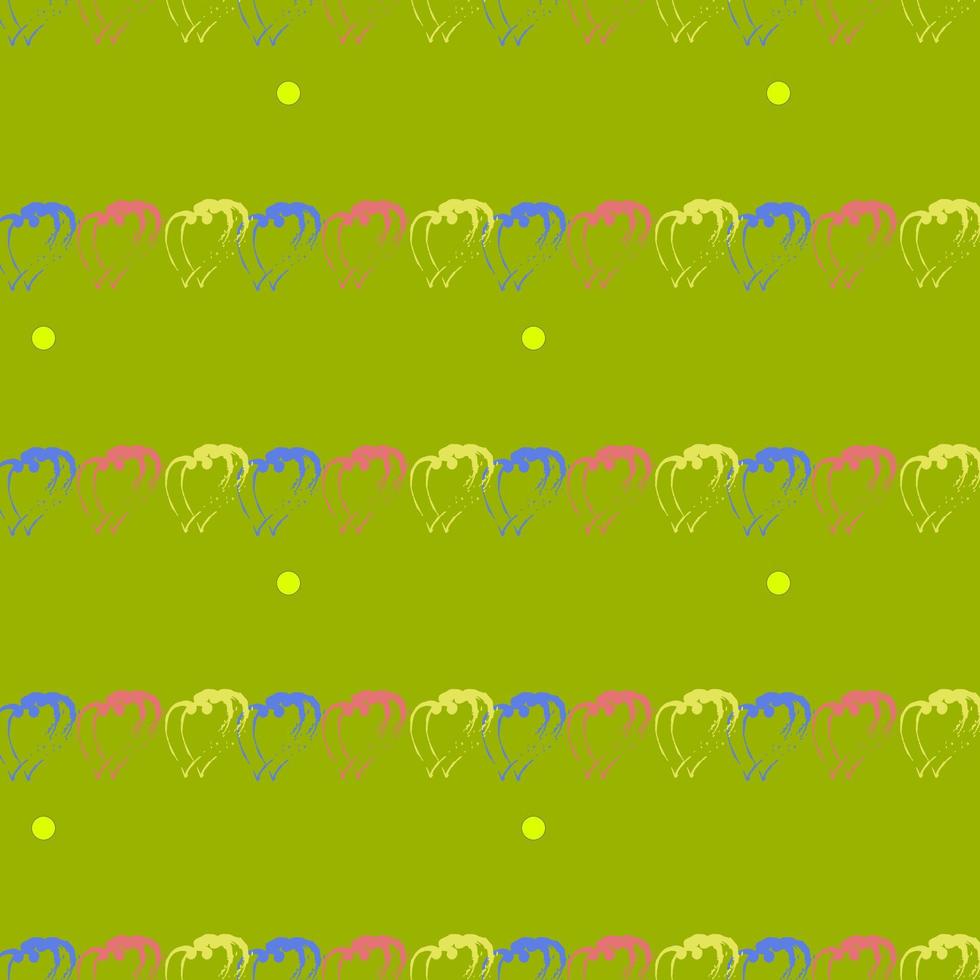 seamless pattern with hearts. vector illustration