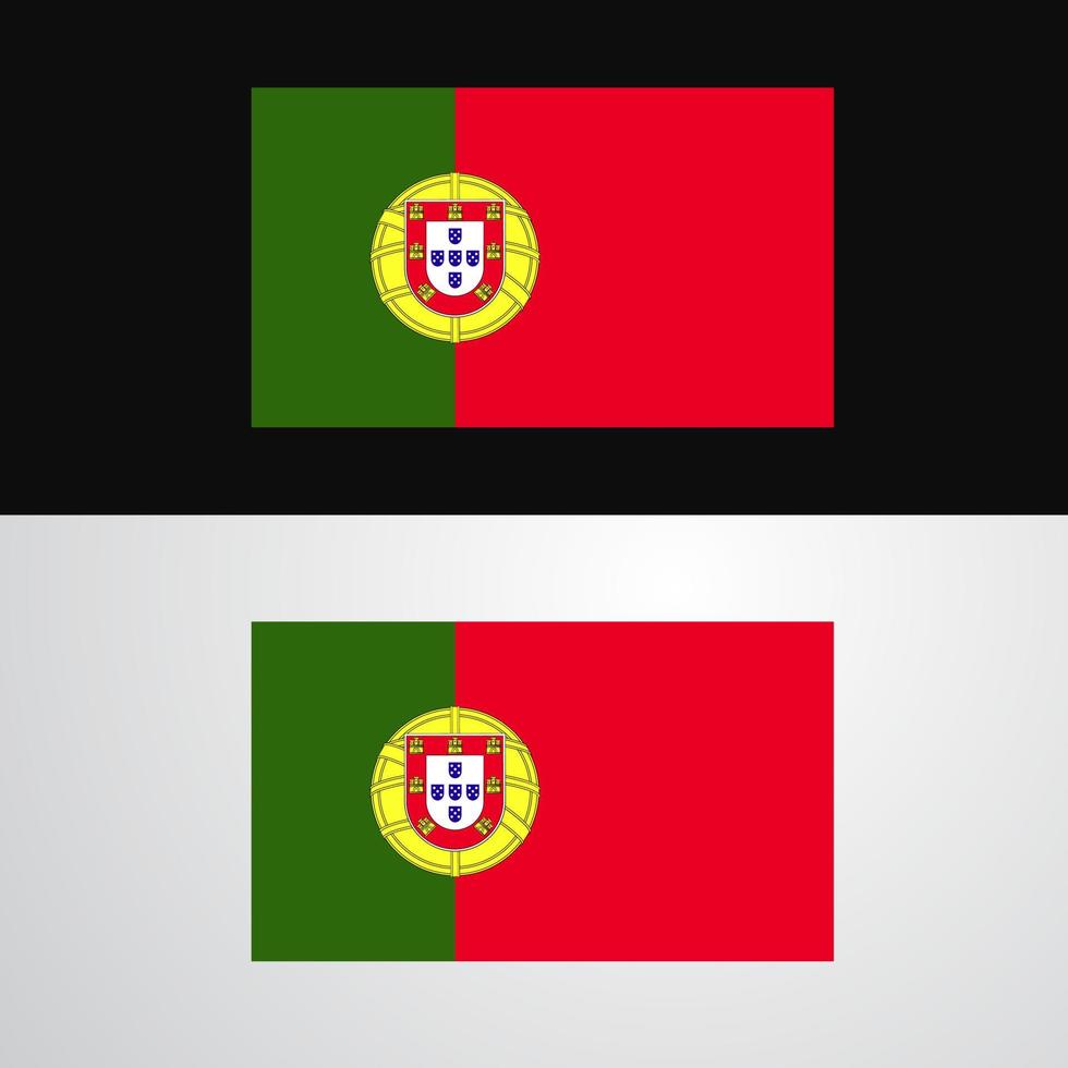 Portugal Flag banner design vector