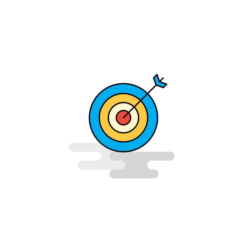 Flat Dart Icon Vector