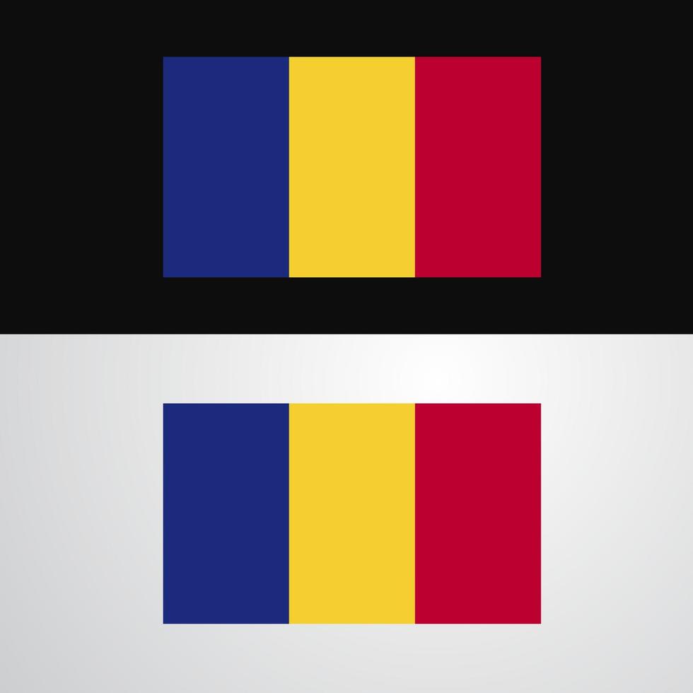 Romania Flag banner design vector