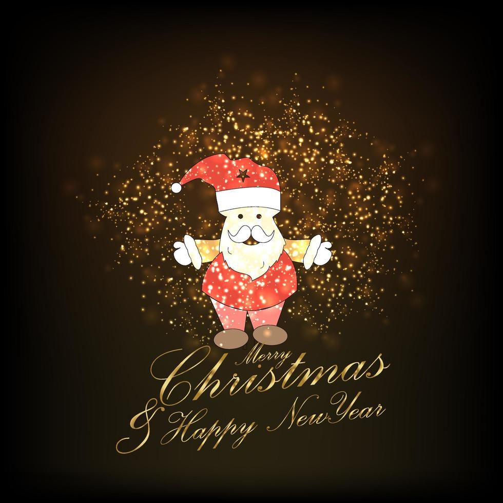 Merry Christmas and Happy new Year Abstract Glitter background vector