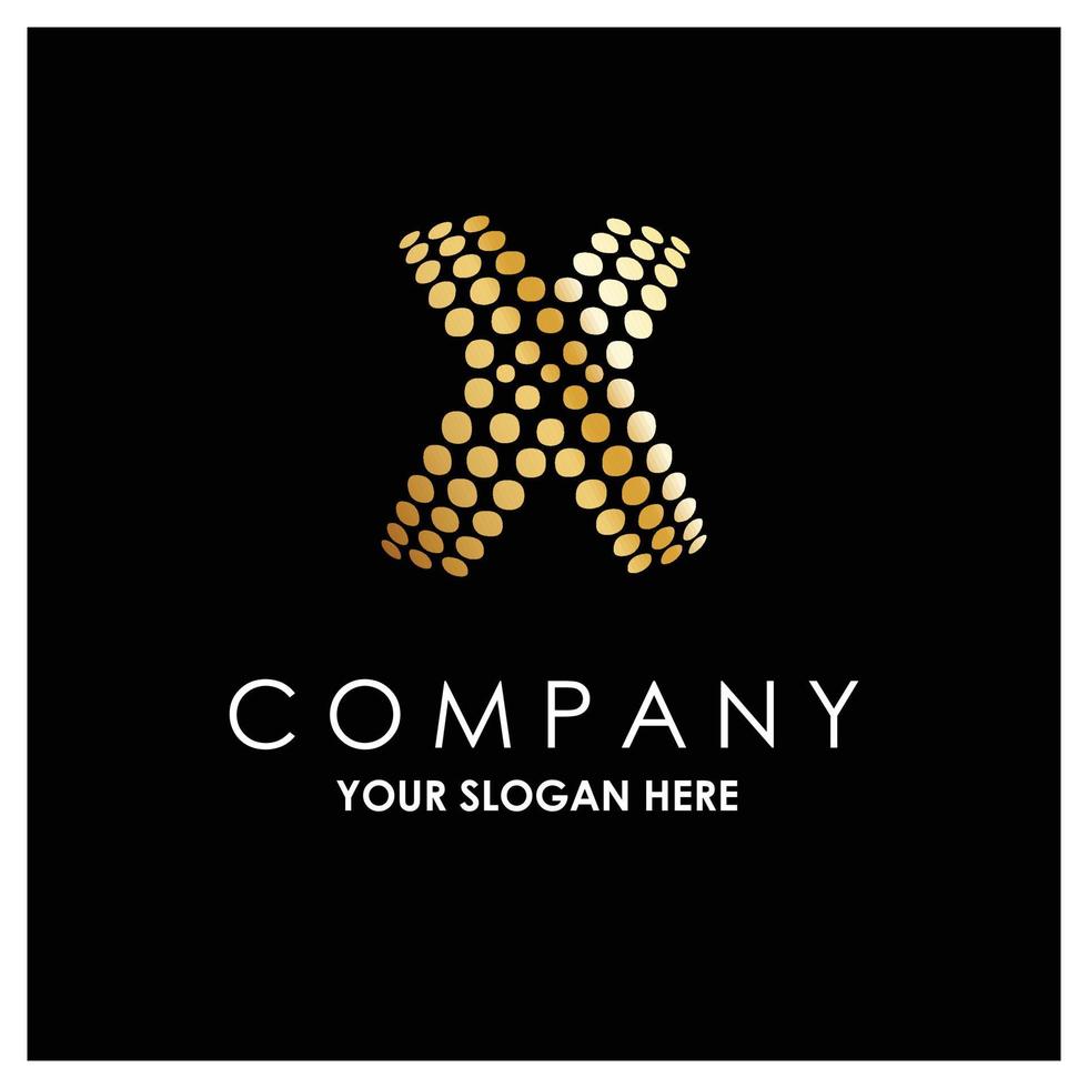 Alphabetic logo design with elegent design and typography vector
