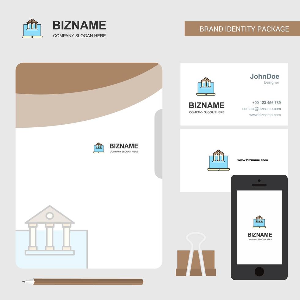 Real estate website Business Logo File Cover Visiting Card and Mobile App Design Vector Illustration