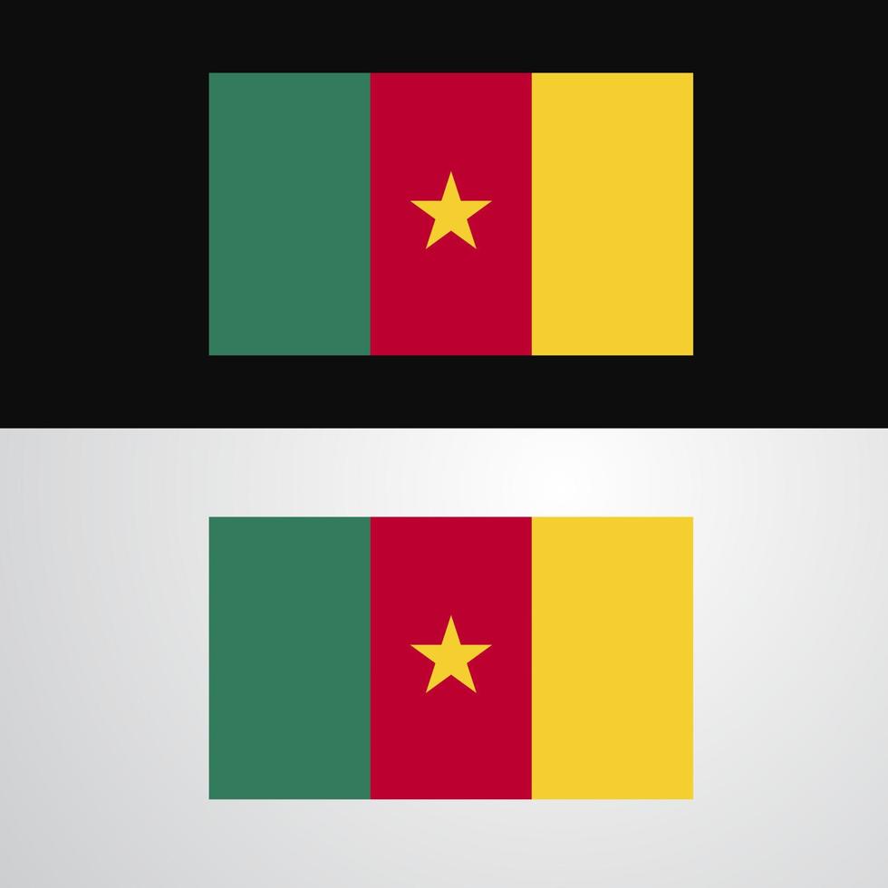 Cameroon Flag banner design vector