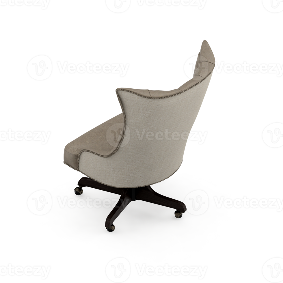 Isometric Chair 3D isolated rendering png
