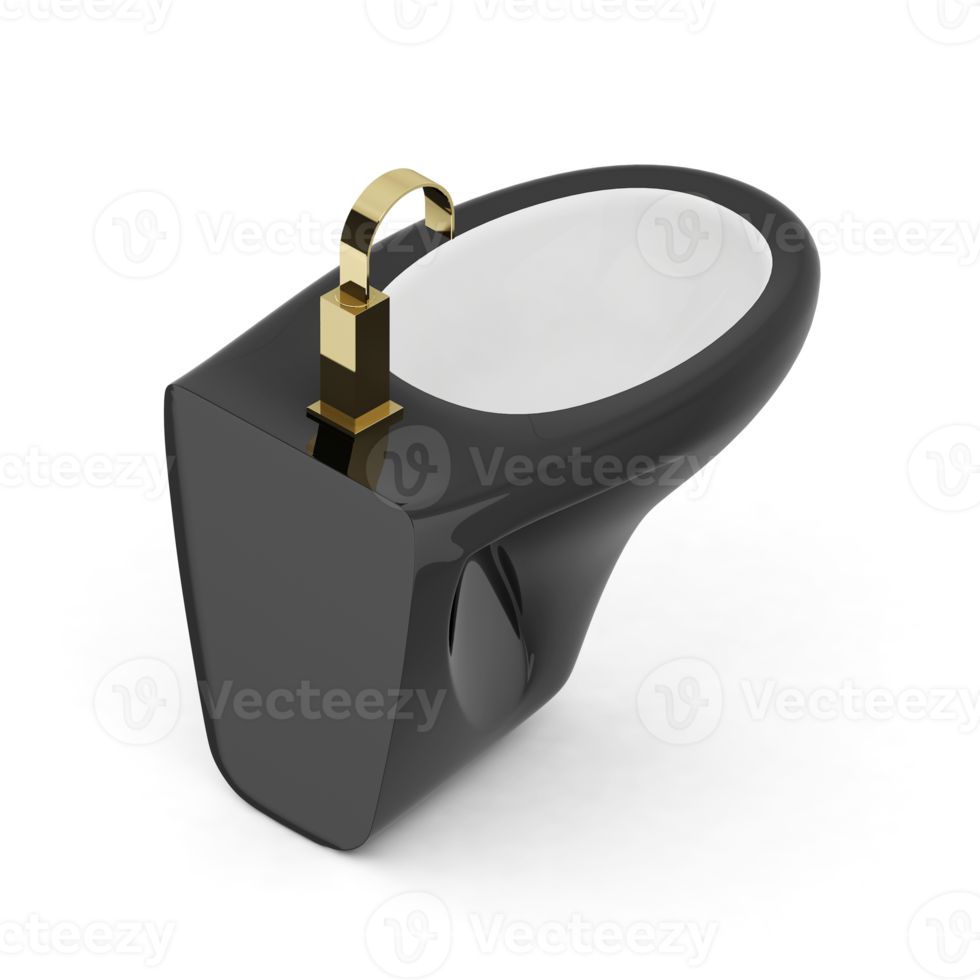 Isometric bathroom items 3D isolated render png