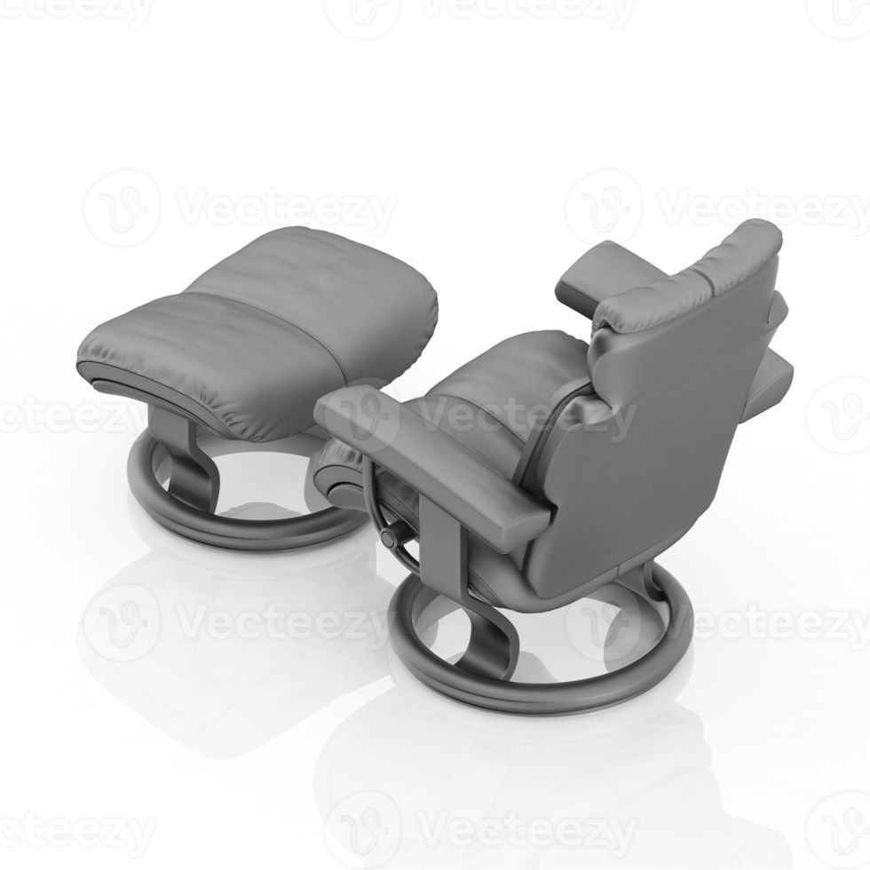 Isometric Chair 3D isolated rendering png