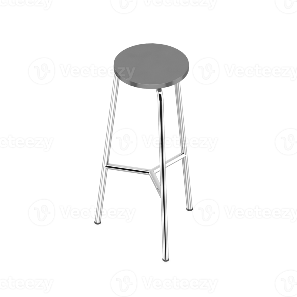 Isometric Chair 3D isolated rendering png