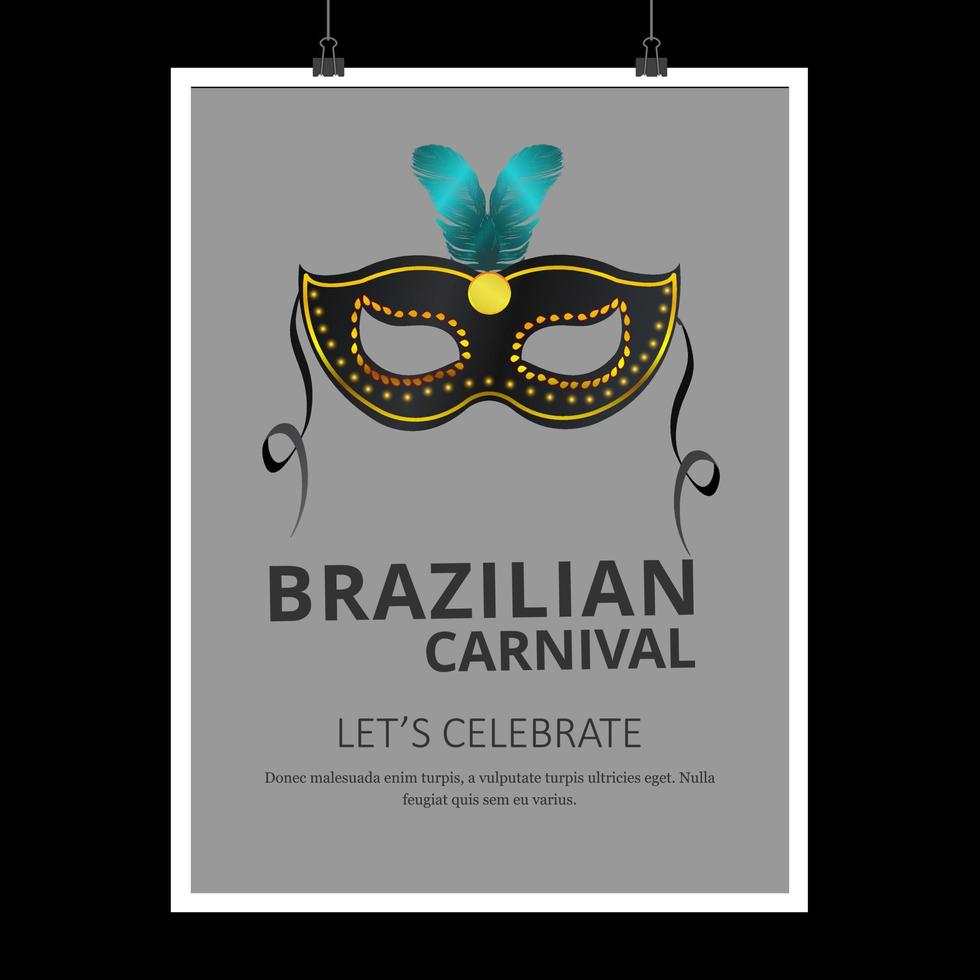 Carnival festive posters set Bright confetti fireworks Festival abstract color background Rio carnival background vector
