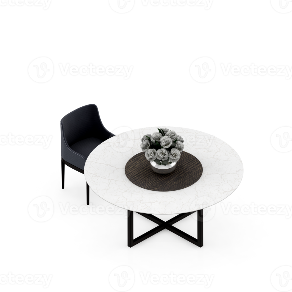 Isometric Table 3D render png