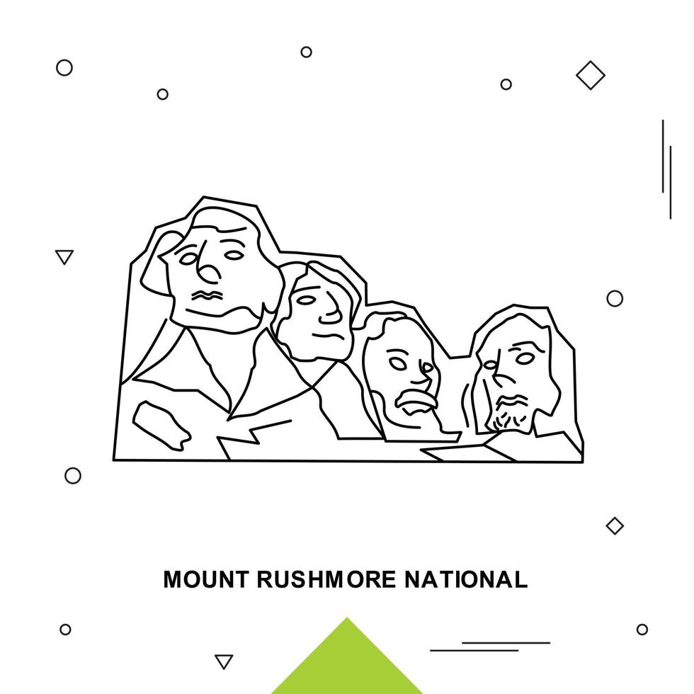 MOUNT RUSHMORE NATIONAL vector