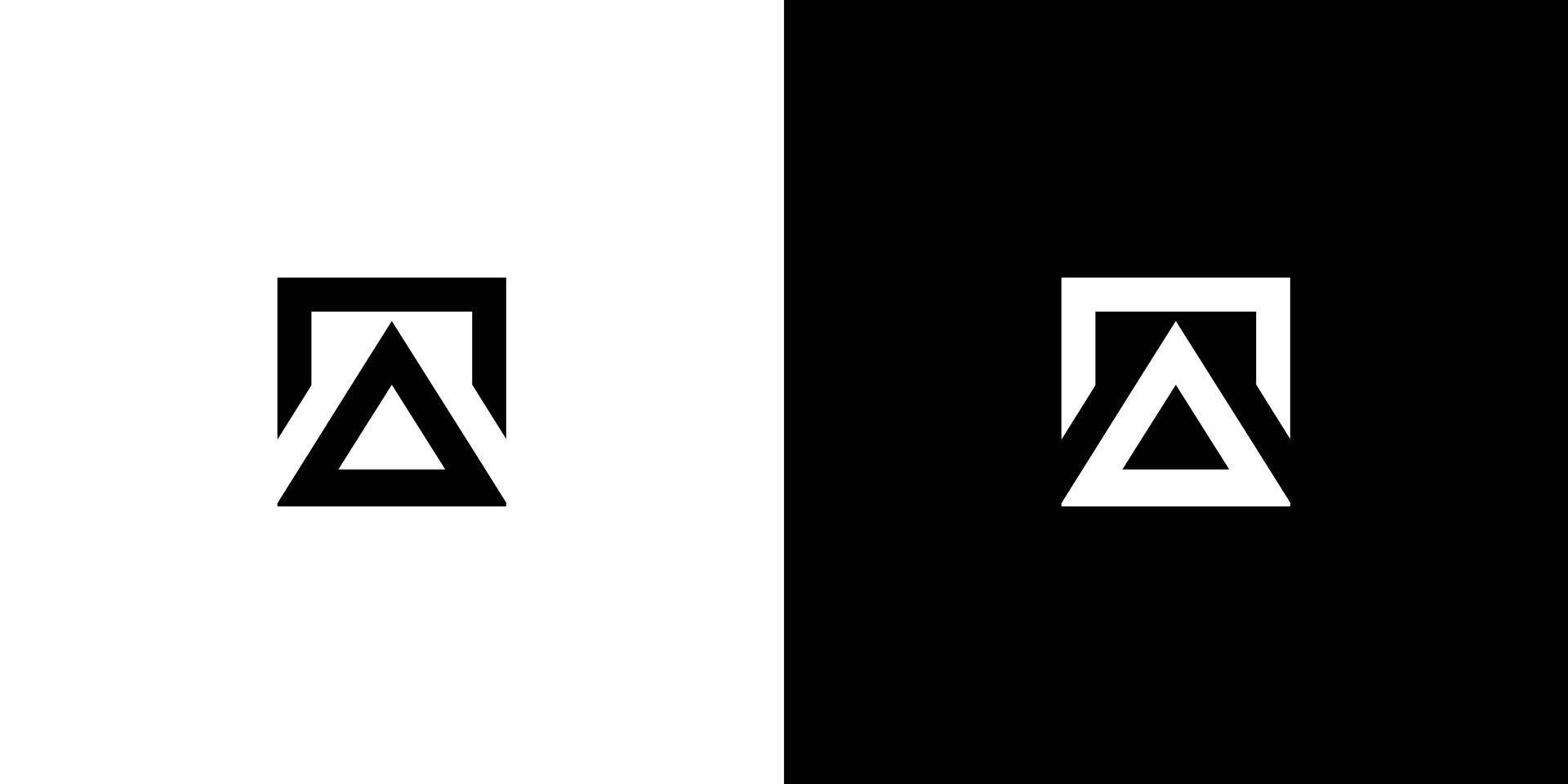 Modern and strong letter TA initials logo design vector