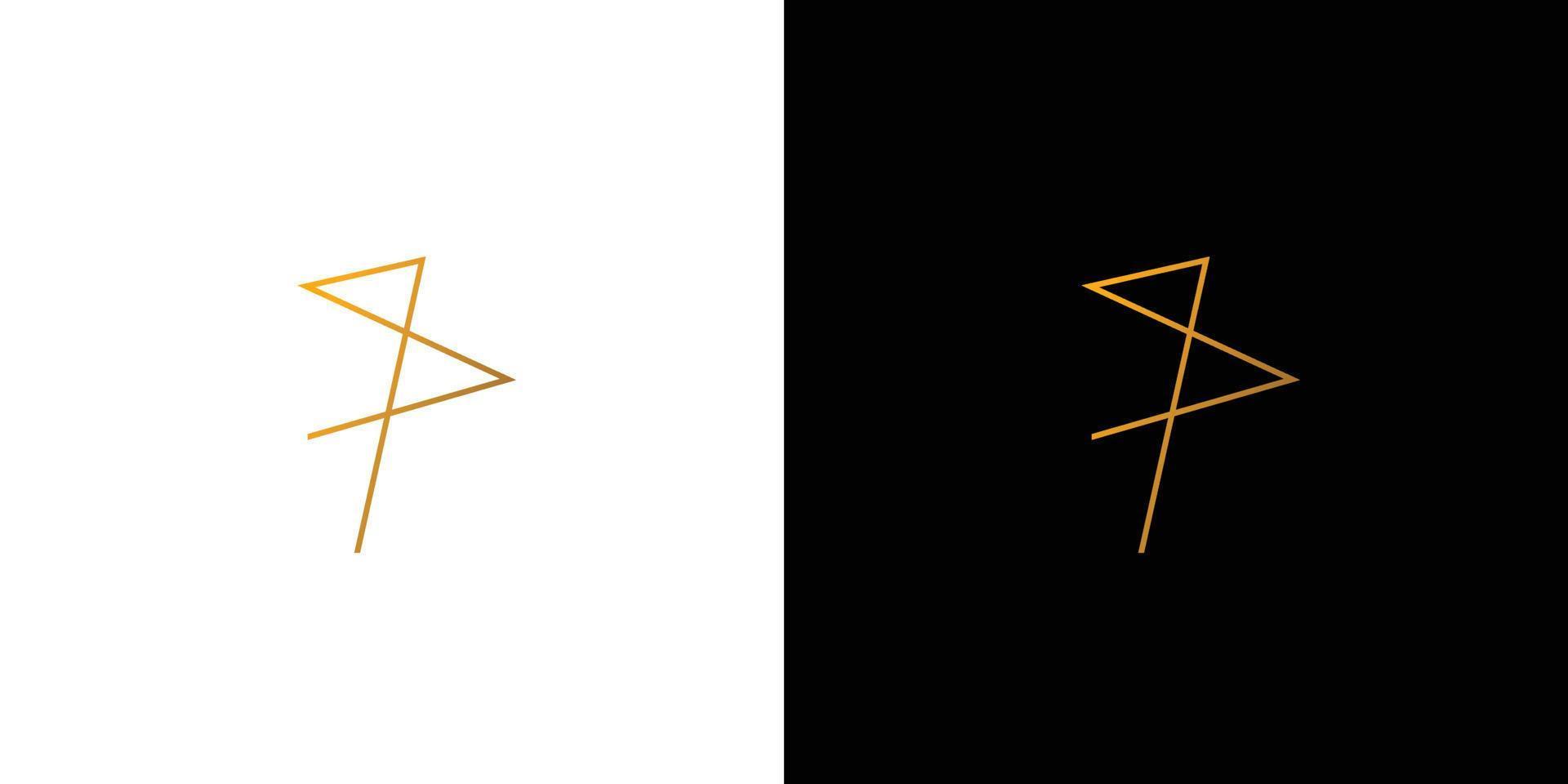 Simple and modern SP initials logo design vector