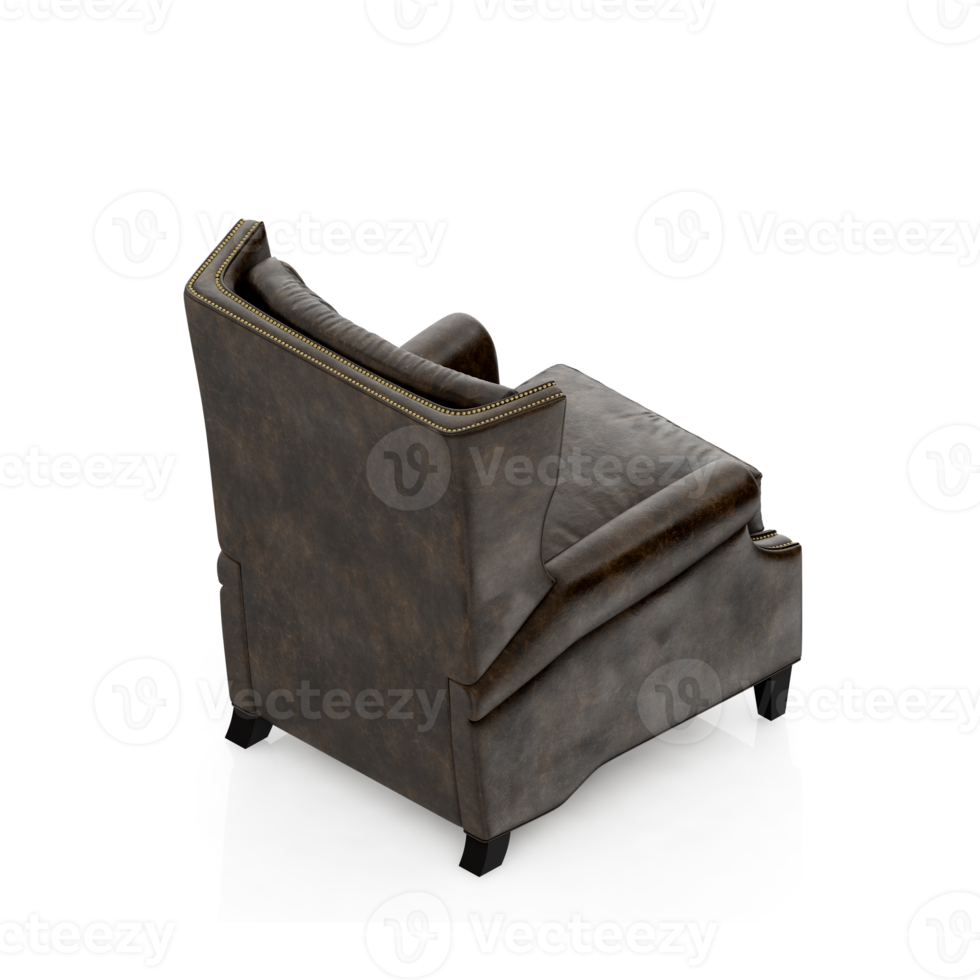 Isometric Armchair Isolated 3D render png