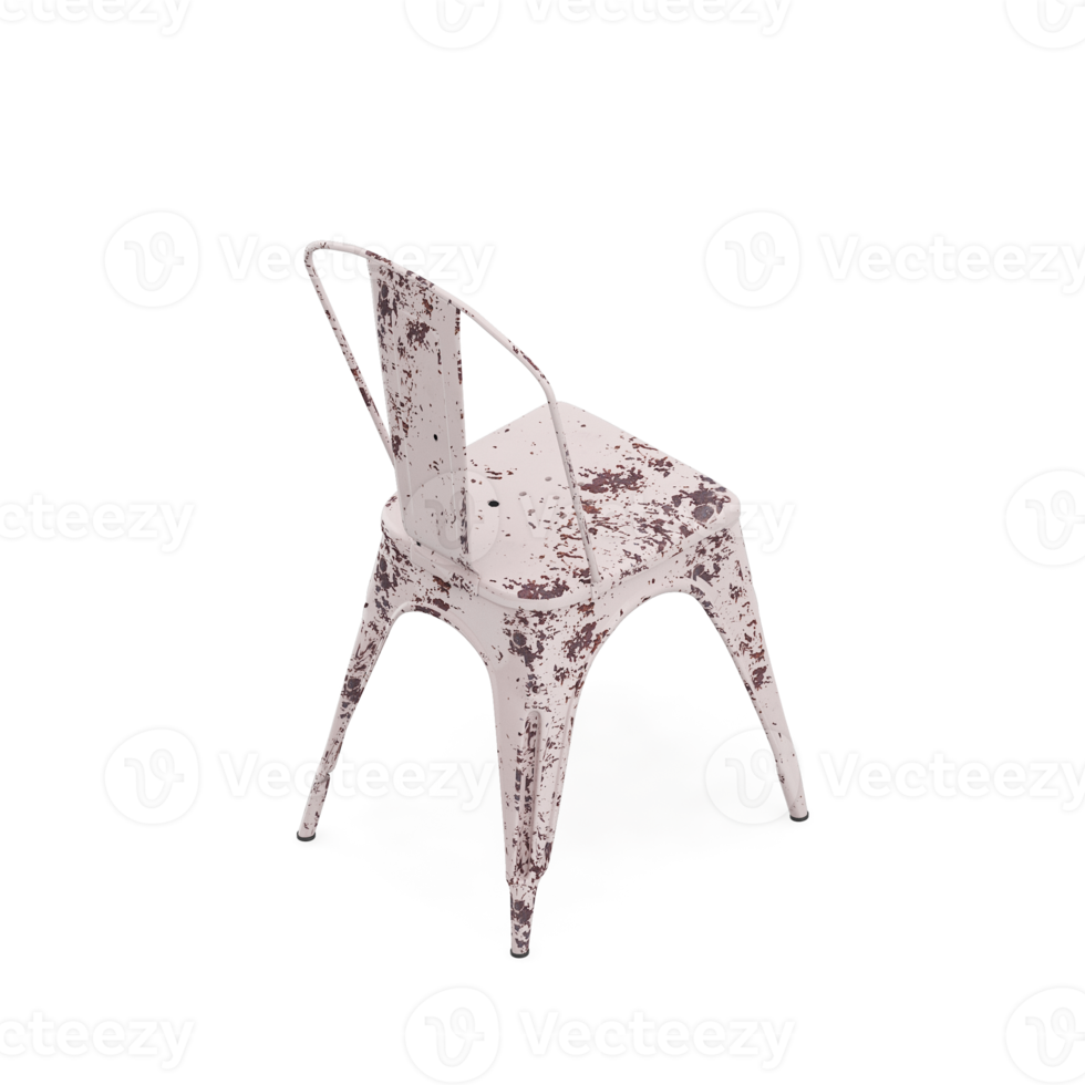 Isometric Chair 3D isolated rendering png
