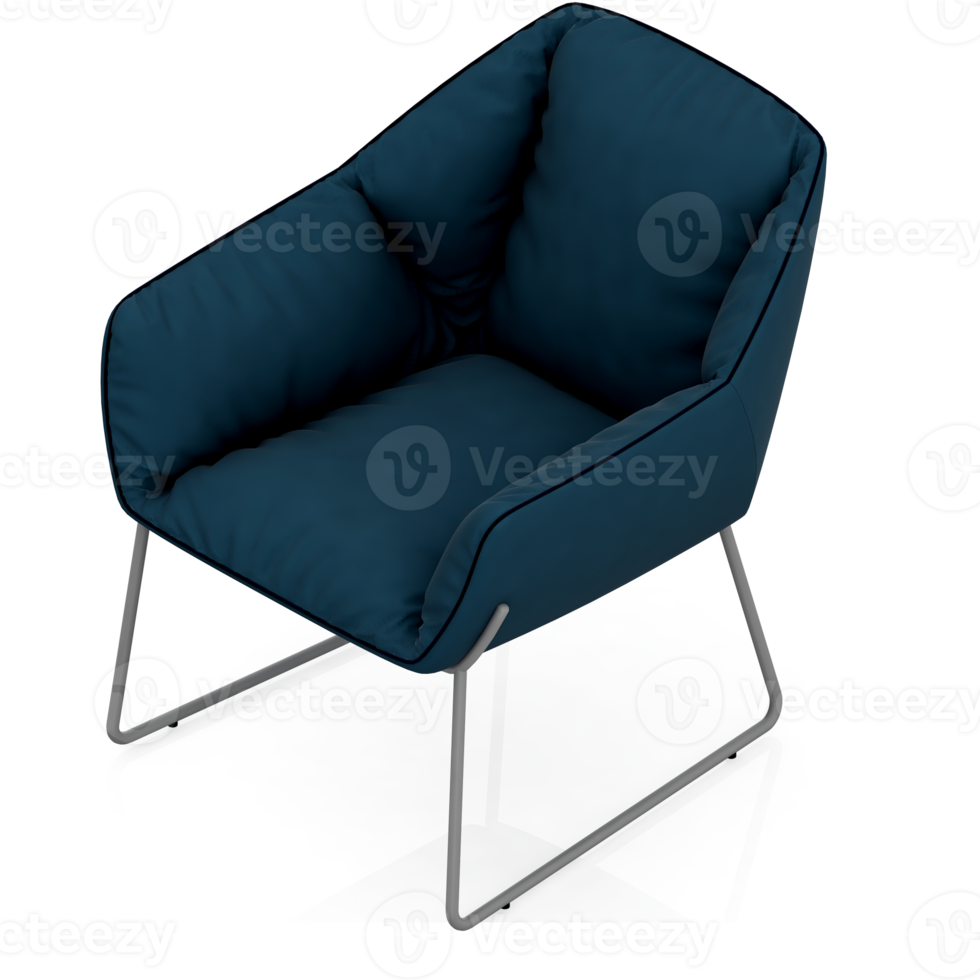 Isometric Armchair Isolated 3D render png