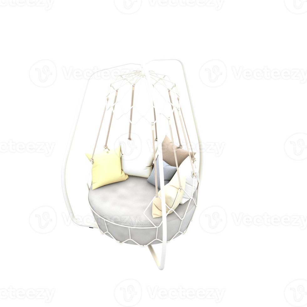 isometrisk stol 3d isolerat tolkning png