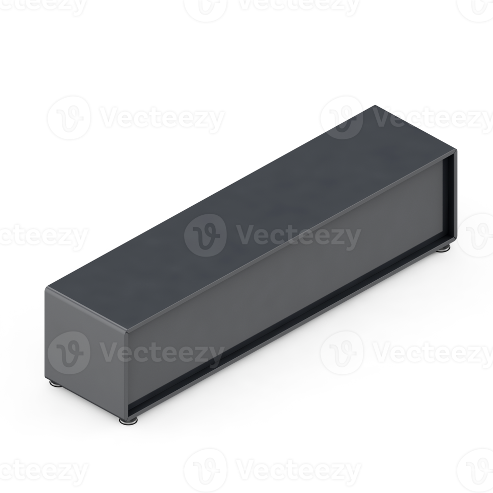 Isometric Cabinet 3D render png
