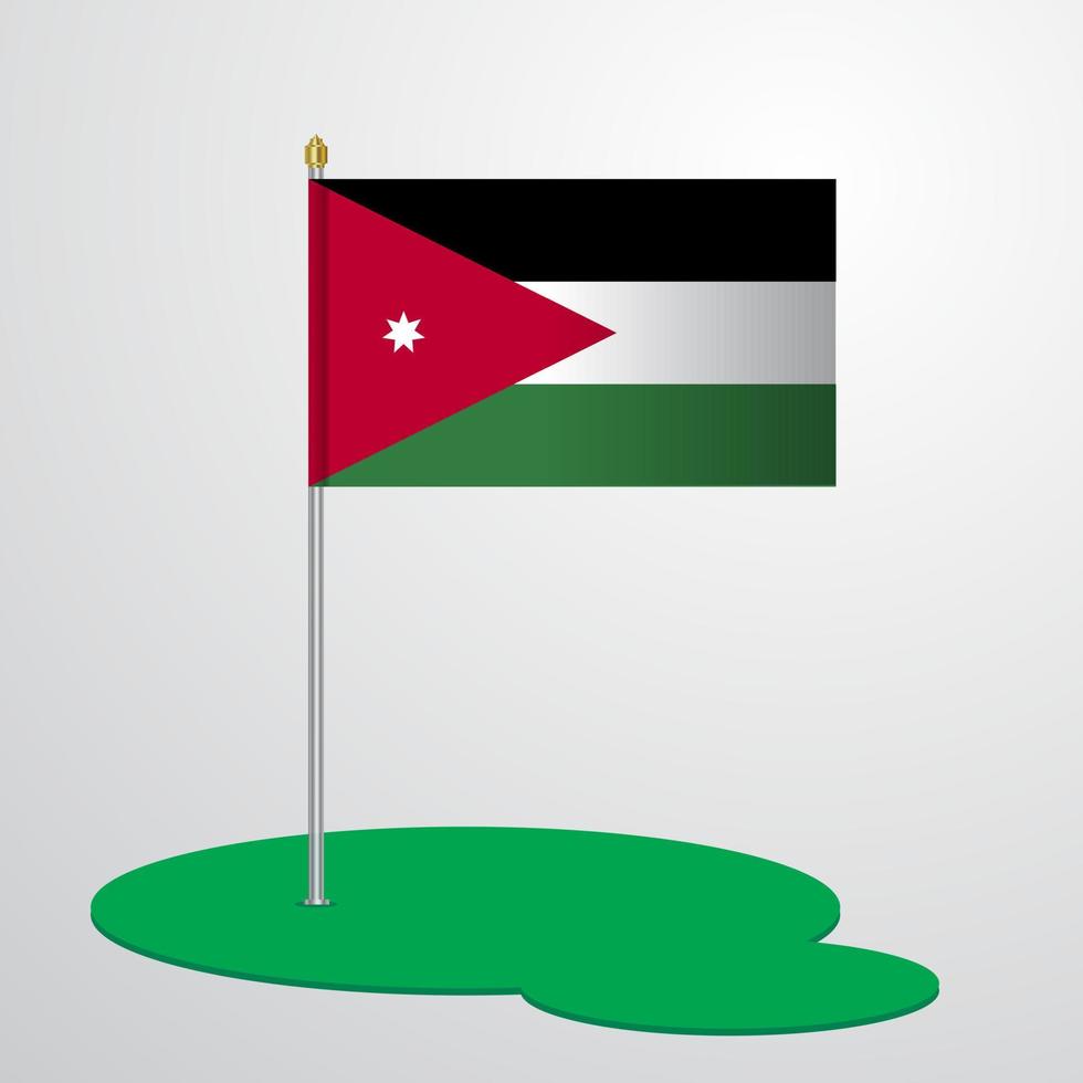 Jordan Flag Pole vector