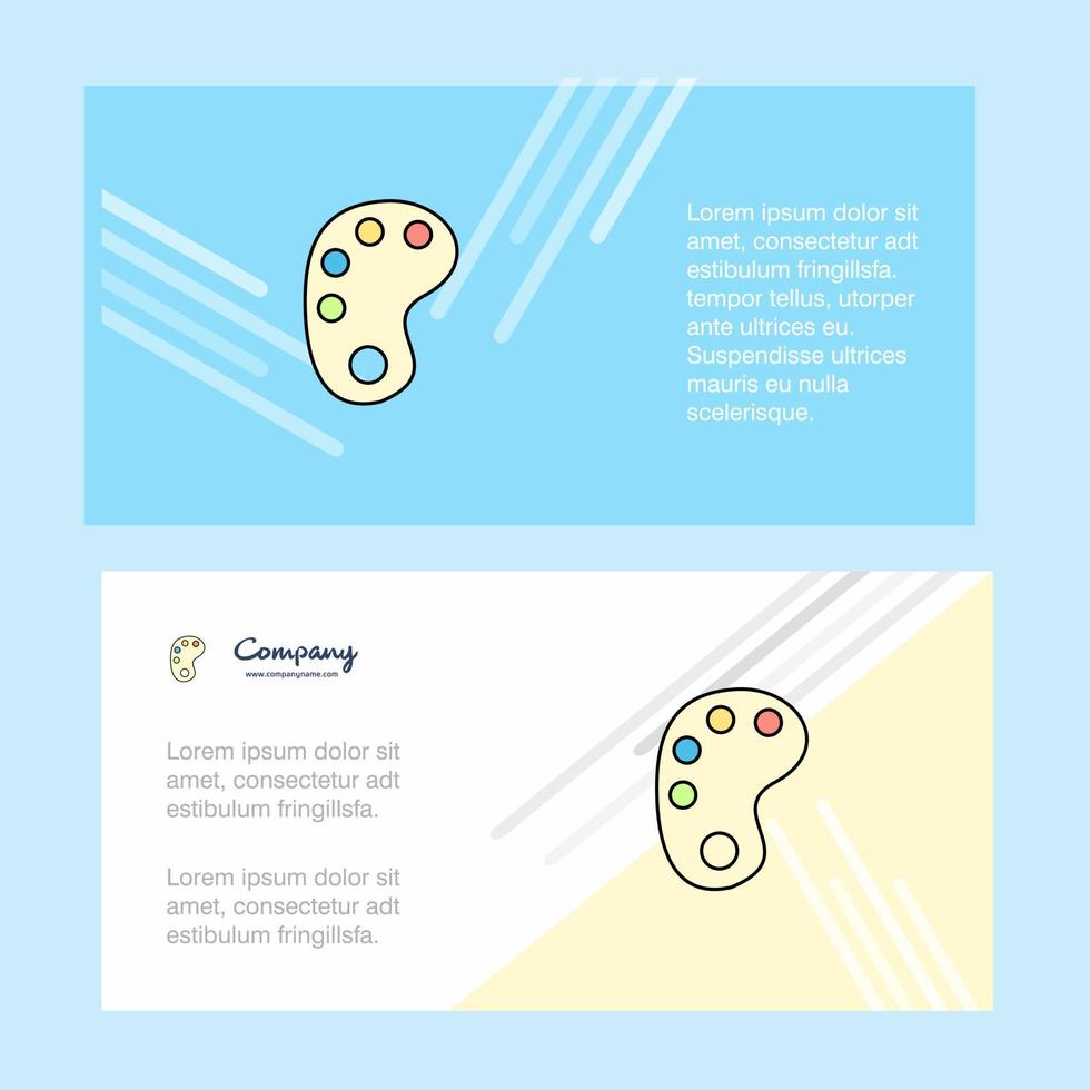 Paint tray abstract corporate business banner template horizontal advertising business banner vector