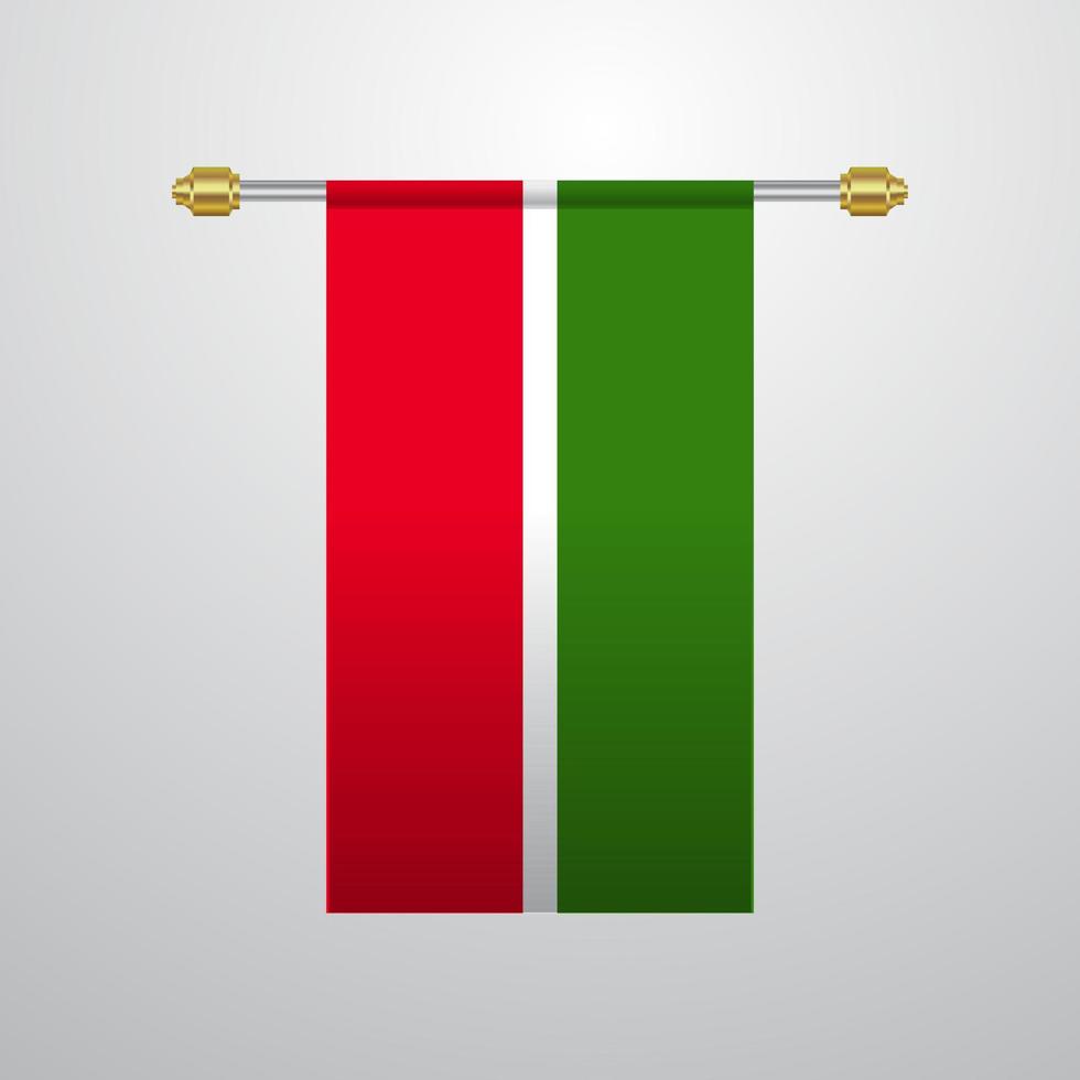 bandera colgante de tatarstán vector