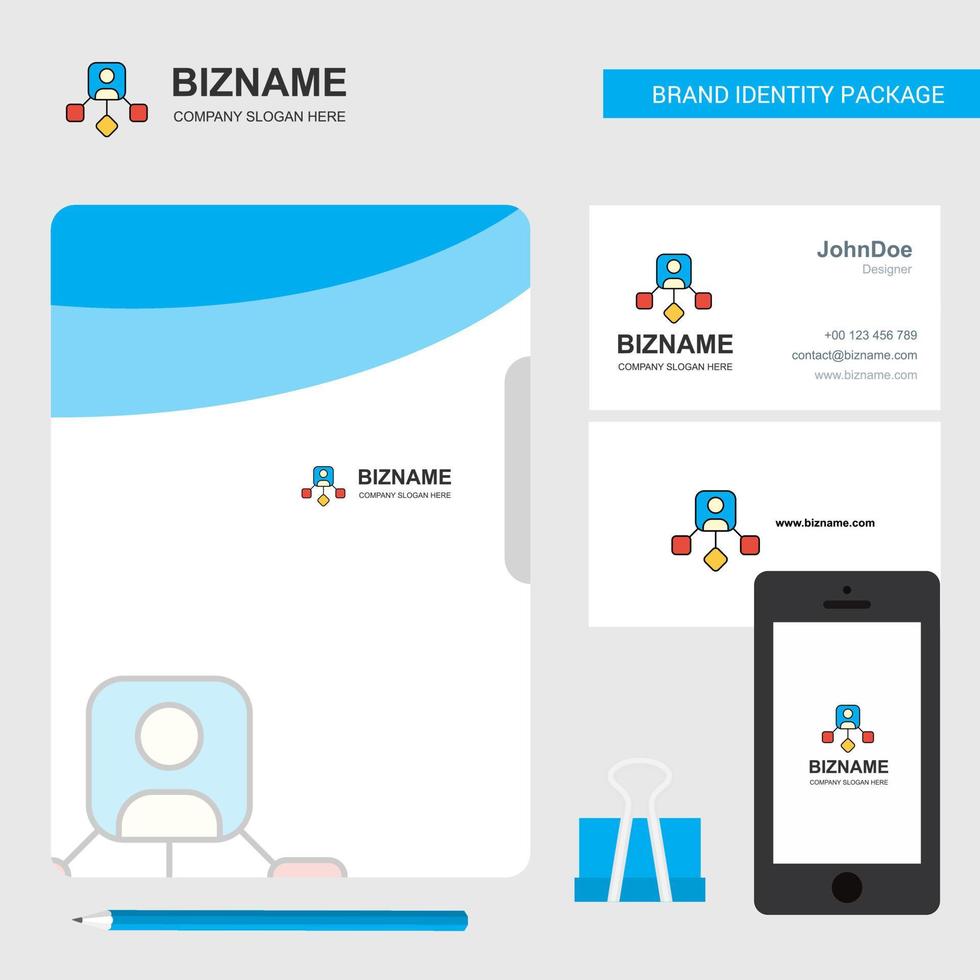Network Business Logo File Cover Visiting Card and Mobile App Design Vector Illustration